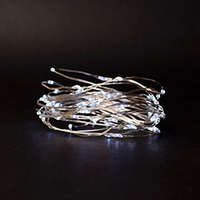 ENTAC ENTAC Elemes nano LED fényfüzér (1 méter/20 LED) hideg fehér