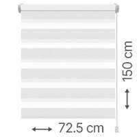 Gardinia Gardinia Mini zebra roló - sávroló oldalfeszítéssel (Z720 fehér) ablakra: 72.5x150 cm