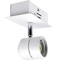 Avidea mennyezeti-oldalfali GU10 lámpatest, fehér, 1-es modern spot