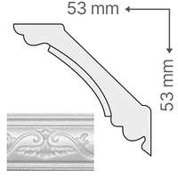 Marbet Marbet Marbet B-06 Mintás dekorléc, mennyezeti stukkó