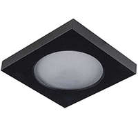 Kanlux Kanlux Flini IP44 süllyeszthető spot lámpatest fürdőszobába is, négyzet - fekete