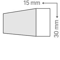 ANRO ANRO Sima léc 1.5 cm x 3 cm - natúr