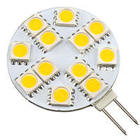 ANRO LED ANRO LED LED lámpa G4 (1.8W/120°) Tárcsa - meleg fehér DC!