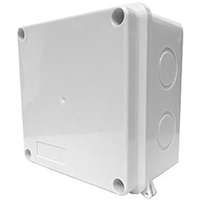 Mentavill Mentavill Sima falú kötődoboz csavaros fedéllel (100x100x70 mm) szürke