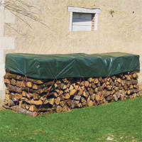  Tüzifa takaróponyva: Protex Wood fahasáb takaró vízhatlan ponyva 90 g/m2 (1.5x6 méter) zöld