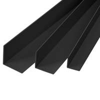  PVC sarokprofil, élvédő (25x25 mm) fekete - 260 cm