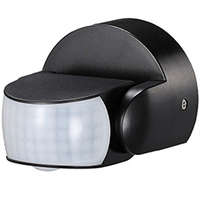 V-TAC V-TAC Infravörös mozgásérzékelő, fali, IP65 kültéri, max. 600W LED - Slim fekete