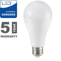 V-TAC V-TAC E27 LED lámpa (9W/200°) Körte A60 - meleg fehér, PRO Samsung
