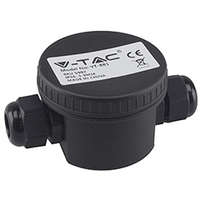 Fedeles kötődoboz LED reflektorhoz (2 utas) IP66 vízálló, kör alakú