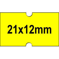  21x12mm árazócímke - FLUO citrom - eredeti OLASZ (1.000db/tek)
