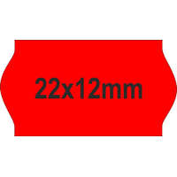 Printex 22x12mm ORIGINAL árazócímke - FLUO piros