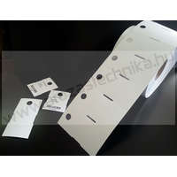  Függő etikett PVC 50x40 mm - időjárásálló etikett - nem öntapadós (10mm függesztő lyuk)