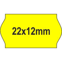Printex 22x12mm ORIGINAL árazócímke - FLUO sárga