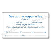  Gyógyszertári címke 38x70mm BELSŐLEG kék MAGISZTRÁLIS címke +azonosító szöveg