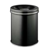 DURABLE Szemetes SAFE 15L (3305-01) acél TŰZbiztos hulladékgyűjtő - fekete