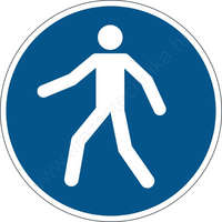 DURABLE Használja a gyalogos sétálóutat - R9 padlómatrica (1731-06)