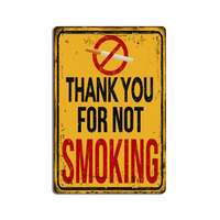  Thank you for not smoking fémtábla