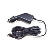Ezone Autós töltő adapter, 3.5 méter, 5V/1A, Mini USB csatlakozóval, menetrögzítő kamera és navigációhoz, fekete