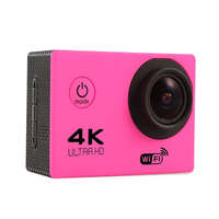 Ezone WiFi-s Akciókamera, F-60, 12MP sportkamera, FullHD video/60FPS, max.64GB TF Card, 30m-ig vízálló, A+ 170°, rózsaszín