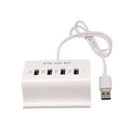 Ezone 4-portos USB Hub Elosztó (USB2.0/MicroUSB->4db USB2.0), fehér