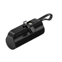 Ezone Powerbank, 3500mAh hordozható külső akkumulátor, USB-C és Lightning csatlakozóval, fekete