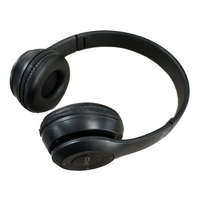 Ezone Bluetooth Fejhallgató, beépített mikrofonnal, ST3 hívásfogadás/hangerőszabályzó/számváltó, Bluetooth + MicroSD + FM rádió + 3,5mm jack, fekete