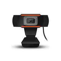 Ezone Digitális Webkamera Kameratartóval, Z06 FullHD 1080p fekete-narancssárga