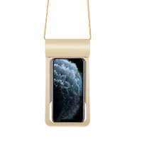 Ezone Univerzális vízálló védőtok okostelefonhoz, 6.5″ méretig, víz alatti fényképezéshez, arany