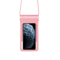Ezone Univerzális vízálló védőtok okostelefonhoz, 6.5″ méretig, víz alatti fényképezéshez, pink