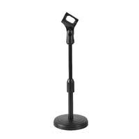Ezone Stabil Asztali Mikrofontartós állvány, állítható magasság: 25cm-36cm, mikrofontartó kengyel, fekete