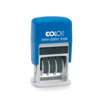 COLOP Colop Dátumbélyegző S 120 Mini Dátum, ford. dátum számmal kék