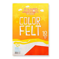 KREATÍV JUNIOR Kreatív Junior filc lapok A/4, piros, 10 db/csomag