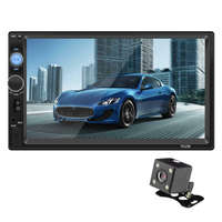  7" LCD autós multimédia egység, Mp5, Bluetooth, 2DIN + Tolatókamera