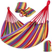 Két személyes függőágy, 190x140 cm, Piros csíkos