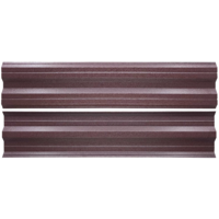 ÁRVAI KERÍTÉS Lemez fém kerítésléc RAL8017 CSOKOLÁDÉBARNA MAT DOUBLE (Kialakítás: Egyenes végű, Hosszúság: 200cm)