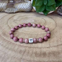 Kos horoszkóp ásvány karkötő 3-8mm | Gránát, Rodonit