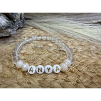 "ANYA" feliratú Hegyikristály ásvány karkötő