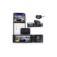  Magyar nyelvű 3 kamerás 4K-s WIFI+GPS AzDome m550 autós kamera AJÁNDÉK 64 GB-os SD KÁRTYÁVAL