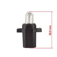 AVC Fekete bax10s Izzó Műszerfalhoz 12V 1,2w