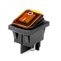 AVC Vízmentes kapcsoló ledes 12-24V Sárga