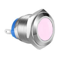 AVC Kontrollámpa Ledes 12-24V fémházas Fehér