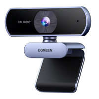 Ugreen Ugreen 15728 webkamera, Full HD, zajszűrős mikrofon, ezüst - fekete