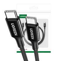 Ugreen Ugreen 15275 US557 USB-C - USB-C kábel, 100 W , 1 méter, fekete