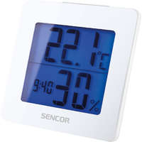 Sencor Sencor SWS 1500W hőmérő ébresztőórával, naptár, ébresztés, elemes (1xAA), fehér