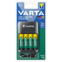 Varta Varta 57652101451 USB Quattro akku/akku töltő + 4db 2100mAh AA akku