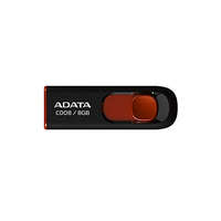 ADATA ADATA C008 8GB USB 2.0 pendrive, fekete-piros (AC008-8G-RKD)