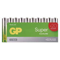 GP GP Batteries B0110L Super Alkáli AAA/LR03, mikro ceruza elem (20db/fólia)