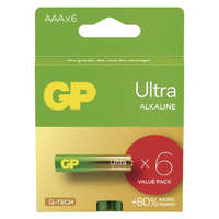 GP Batteries GP Batteries B0211V Ultra Alkáli AAA/LR3 mikro ceruza elem (6db/bliszter)