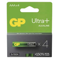 GP Batteries GP Batteries B03114 Ultra Plus Alkáli AAA/LR3 mikro ceruza elem (4db/bliszter)