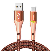 Mcdodo Mcdodo CA-7962 LED-es USB - USB-C adatkábel, 1 méter, orange